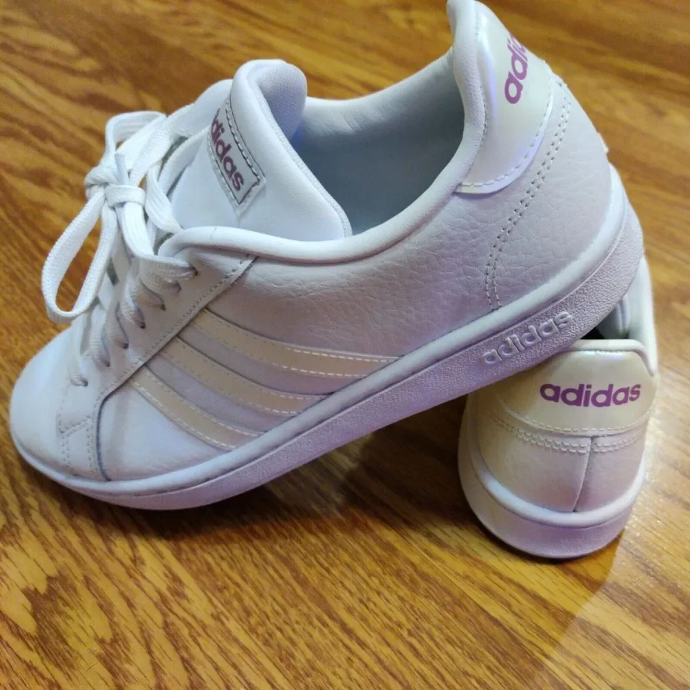 Adidas X Zoe Saldana Grand Court Women’s Sneakers ~ Very Nice Condition ~ SZ 6.5